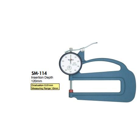 đồng hồ đo độ dày teclock SM-528-3A, SM-528FE, SM-528-80g, SM-528P, SM-114, SM-114P, SM-114LS, SM-114LW, teclock