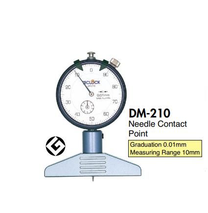 dụng cụ đo chiều sâu teclock DM-210, DM-210P, DM-211, DM-213, DM-214, DM-250, DM-250P, teclock vietnam