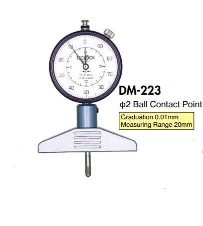 Dụng cụ kiểm tra độ dày teclock DM-221, DM-223, DM-223P, DM-224, DM-224P, DM-293, DM-230, teclock vietnam
